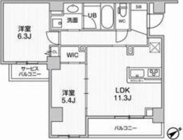 リテラス三軒茶屋サウスの間取り