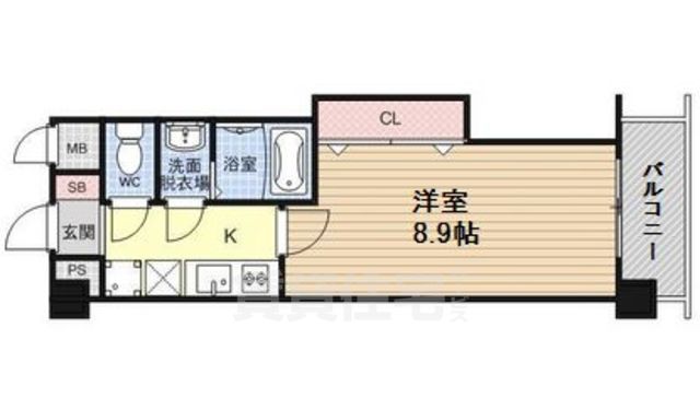 京都市山科区御陵大津畑町のマンションの間取り