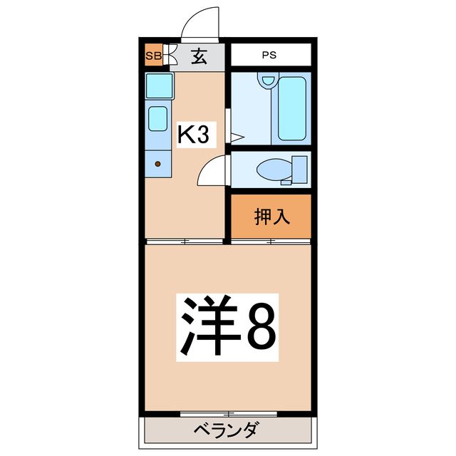 アベニューアルプスＣの間取り