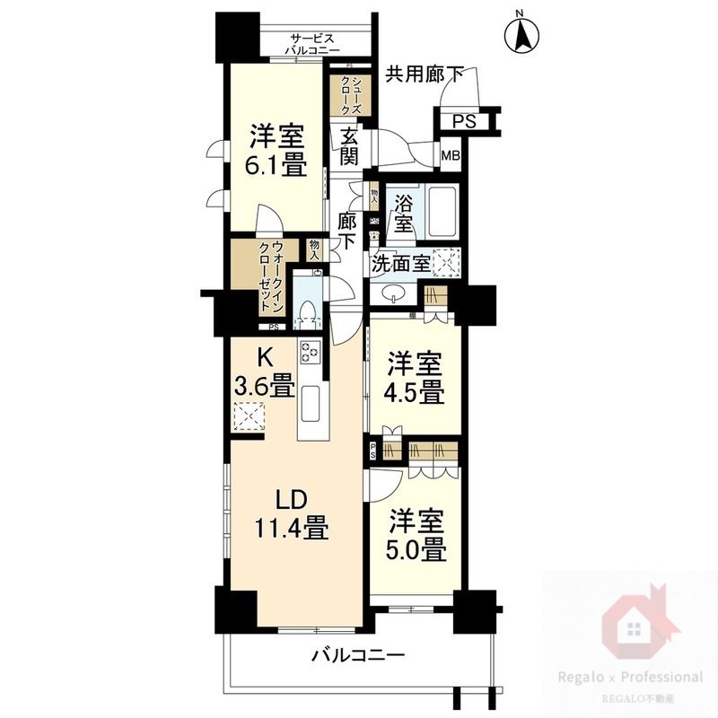 プレミストタワー大阪上本町の間取り