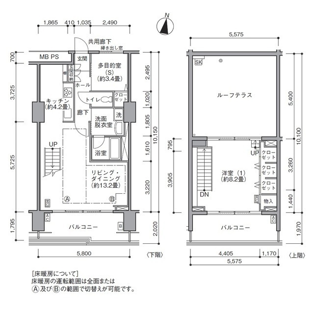 東雲キャナルコートＣＯＤＡＮ１７号棟の間取り