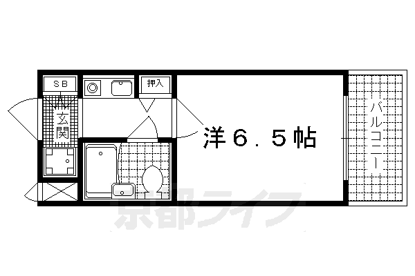 グランデール山科の間取り