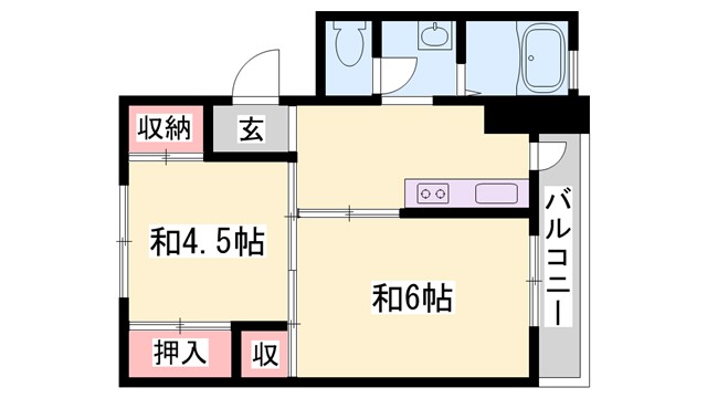 ビレッジハウス北条第三の間取り