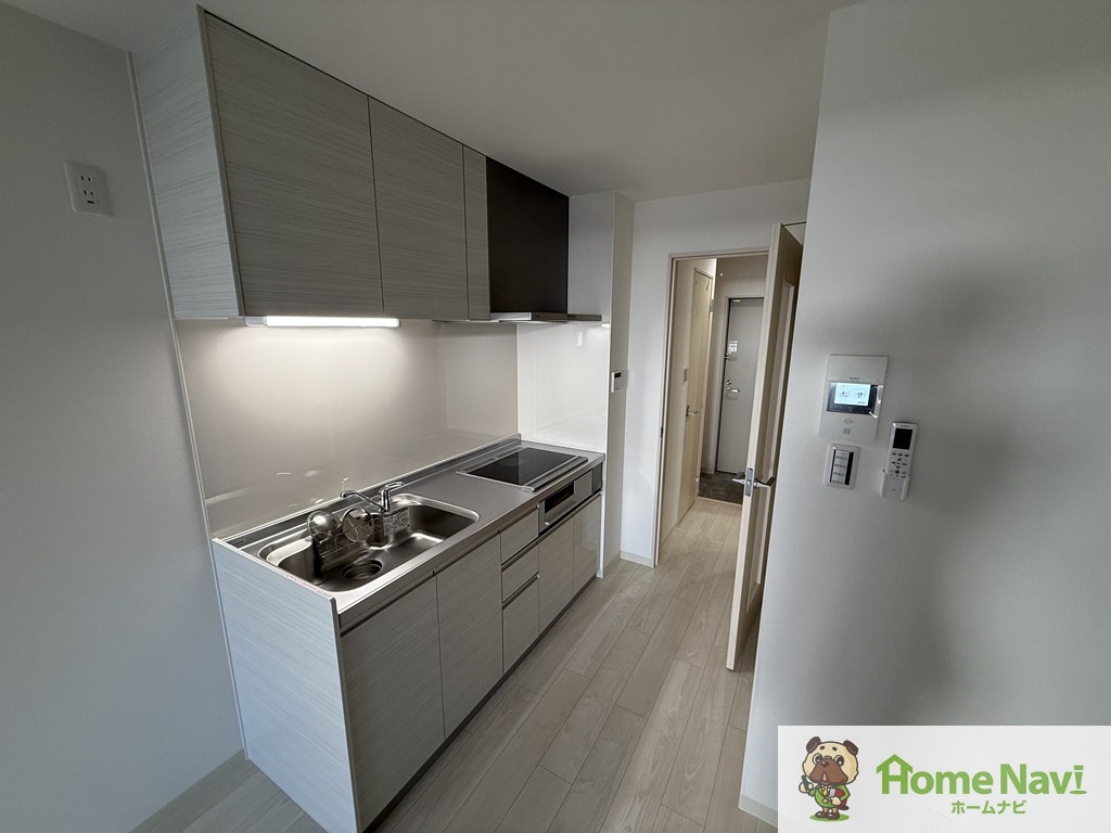 キッチン　IHキッチン3口コンロ。