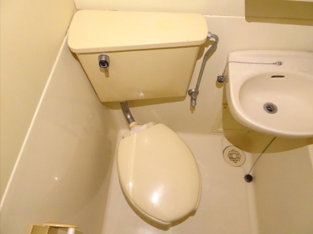 トイレ　落ち着いた色調のトイレです