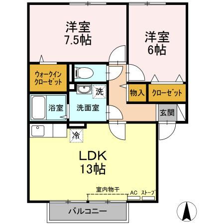 パルーシアの間取り写真