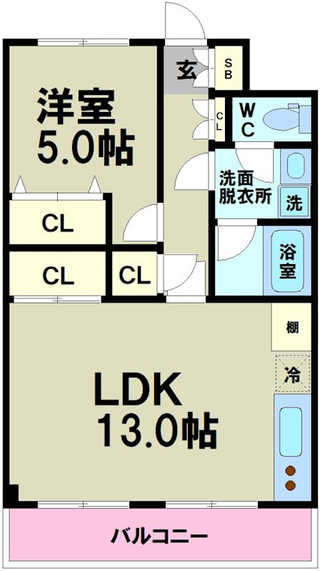 東急世田谷線 山下駅 徒歩5分 3階建 築41年の間取り写真