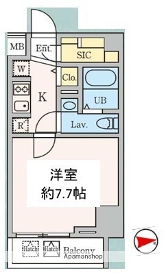 都営新宿線 西大島駅 徒歩4分 14階建 築7年の間取り写真