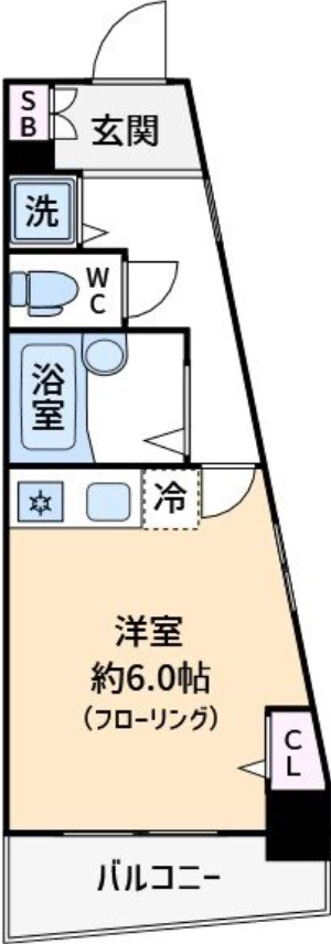 西武池袋線 練馬駅 徒歩5分 11階建 築25年の間取り写真
