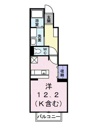 ＪＲ関西本線 関駅 徒歩18分 2階建 築22年の間取り写真