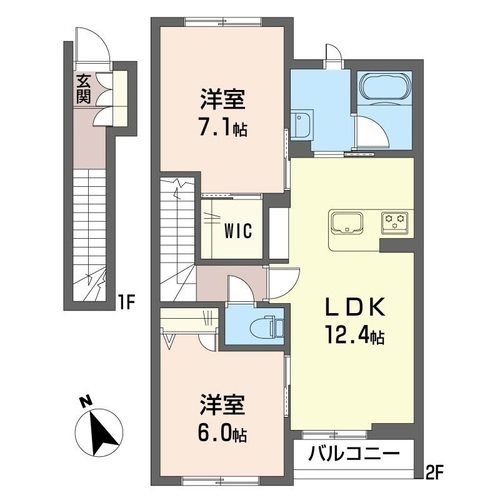 シャーメゾン 上阿原の間取り写真
