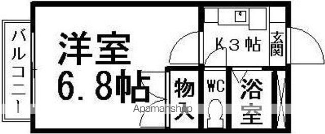 ＪＲ山陽本線 岡山駅 バス乗車時間：20分 最寄りバス停で下車 徒歩4分 2階建 築31年の間取り写真