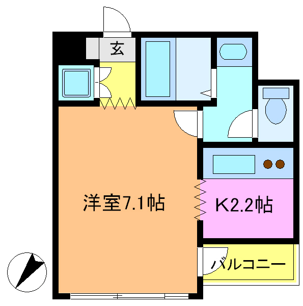 墨田区向島のマンションの間取り