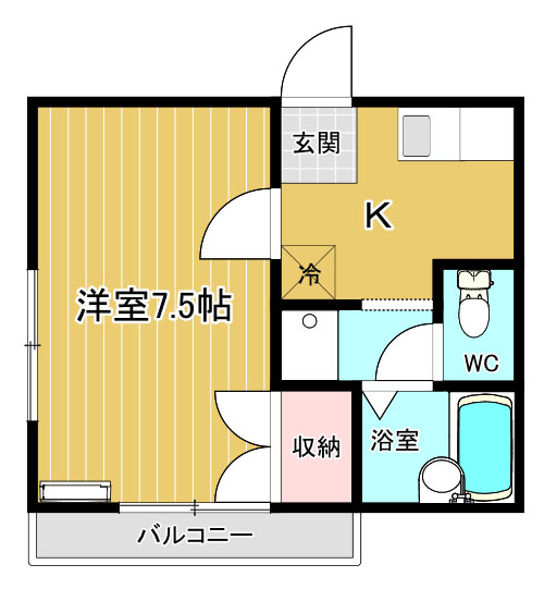 かとれあコーポIIの間取り