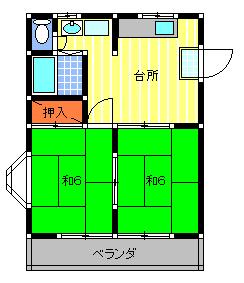 栃木県下野市小金井３（アパート）の賃貸物件の間取り