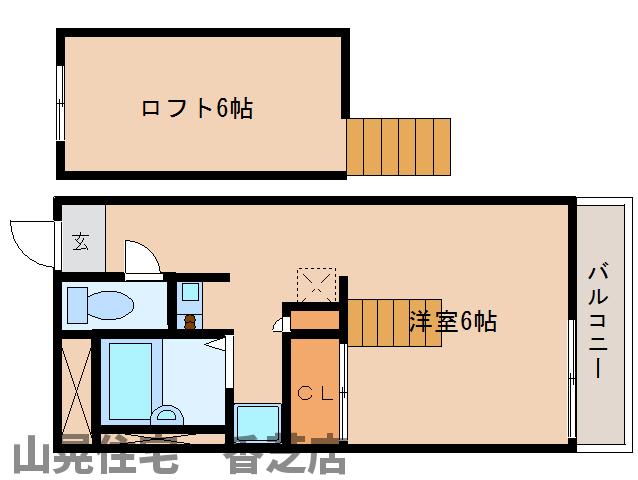 香芝市五位堂のマンションの間取り