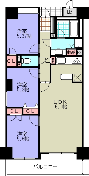 桜山閣の間取り