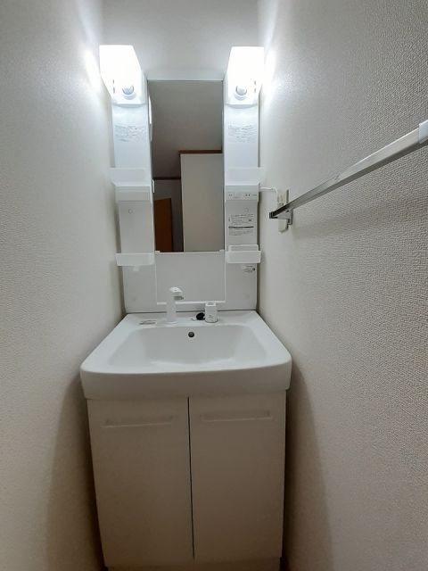 【橋本市原田のアパートの洗面設備】