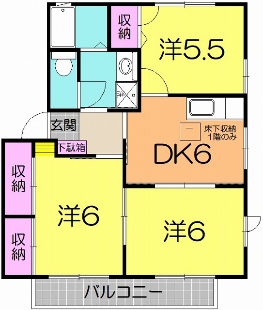 グランコート二番館の間取り