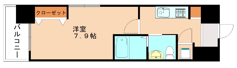 No.65 クロッシングタワーORIENTの間取り