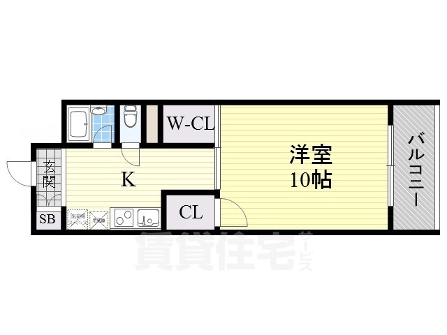 吹田市末広町のマンションの間取り