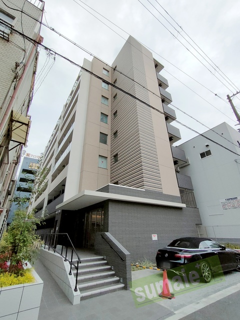 大阪市港区市岡元町のマンションの建物外観