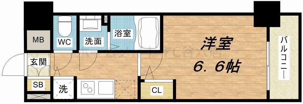 プレサンス梅田北オールの間取り