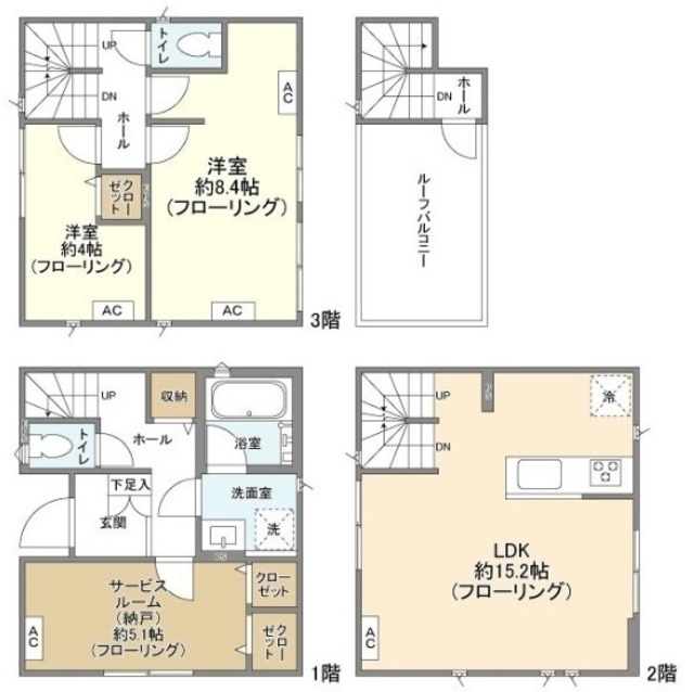 埼玉県さいたま市北区日進町３（一戸建）の賃貸物件の間取り