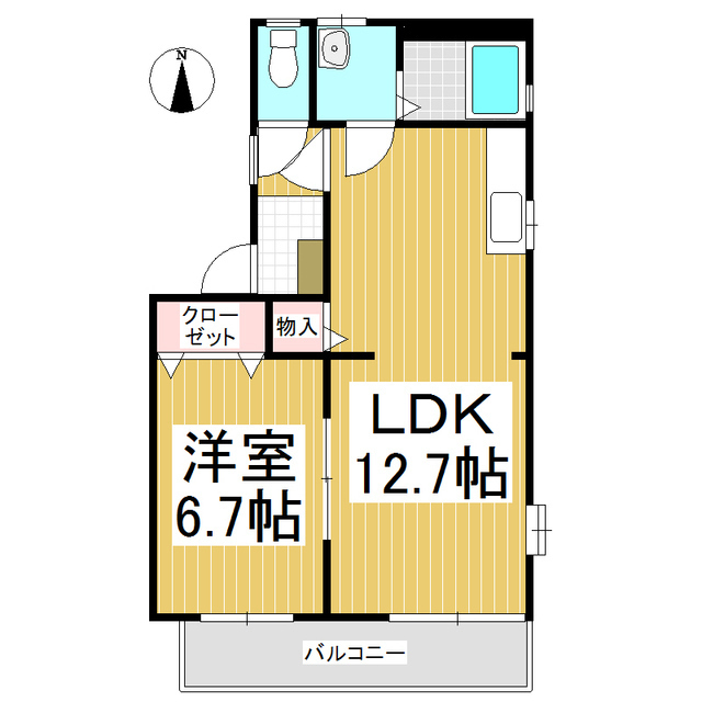 ディアスたけだＷの間取り