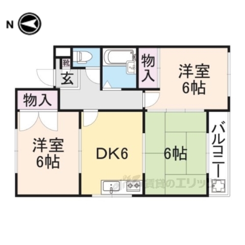 プレアール寝屋川秦町の間取り