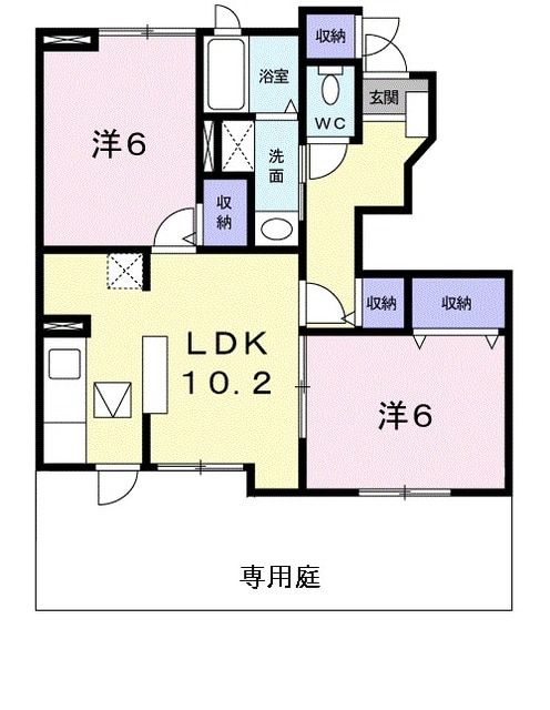 京都府福知山市石原４（アパート）の賃貸物件の間取り