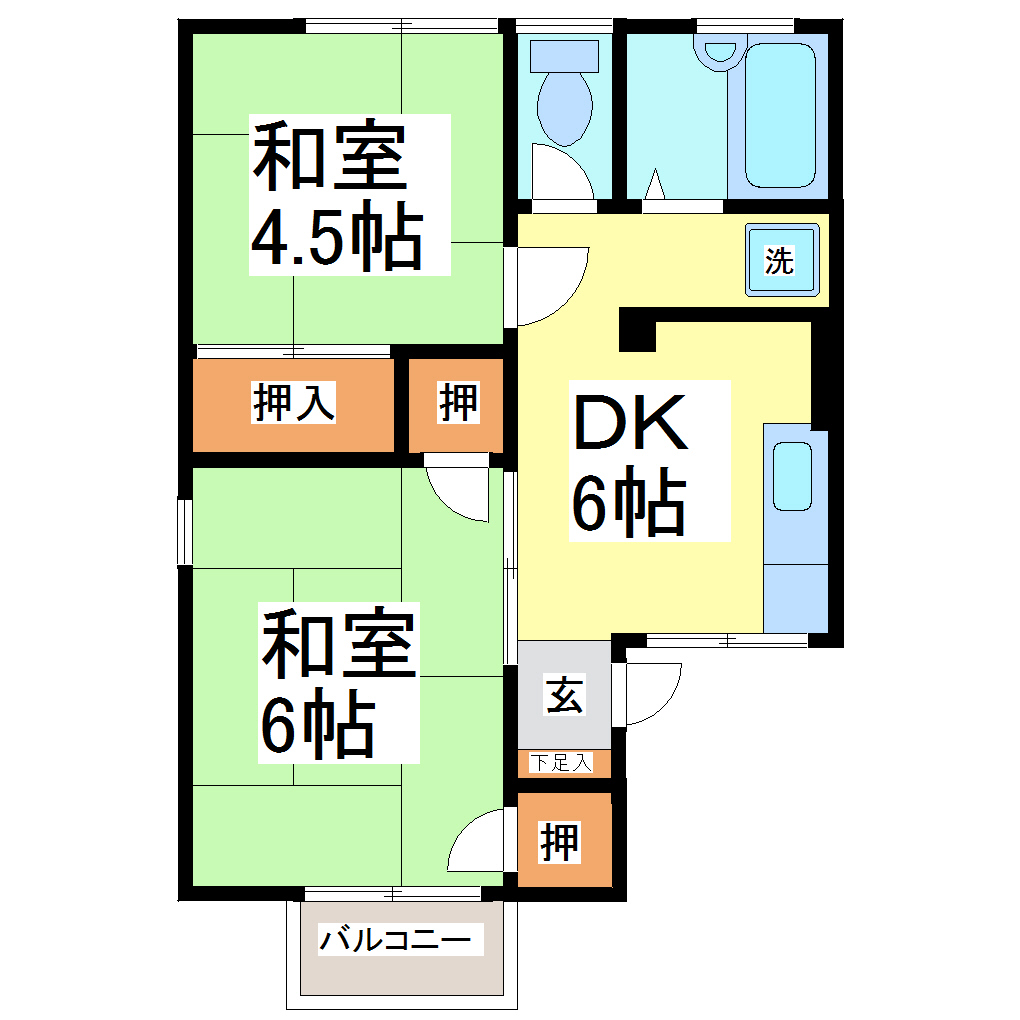 北野ハイツの間取り