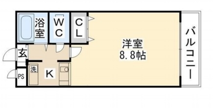 堺市堺区材木町西のマンションの間取り