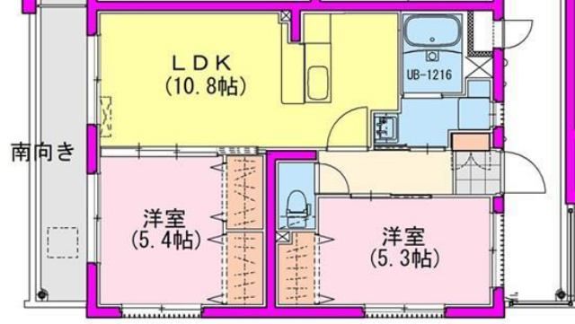 （仮称）都城栄町Uマンションの間取り