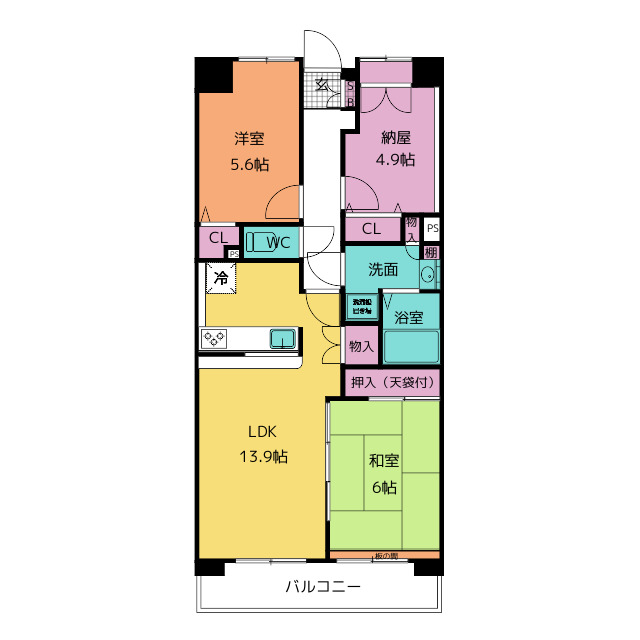 白井ロジュマンの間取り