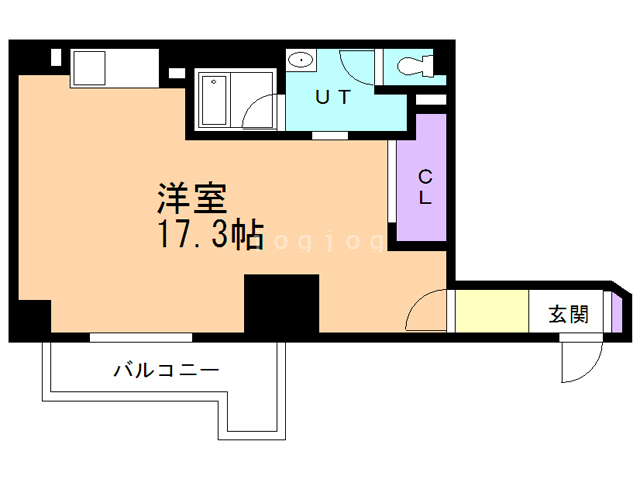 札幌市東区北七条東のマンションの間取り