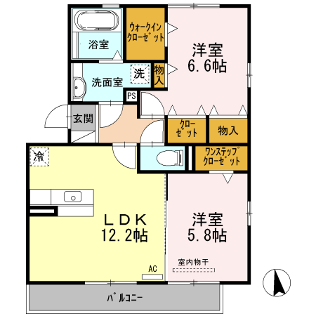 グランシャリテの間取り