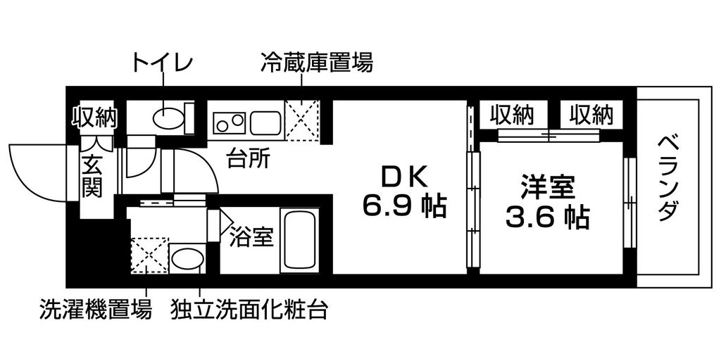 meLiV三好ケ丘の間取り