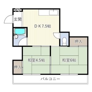 摂津市正雀本町のマンションの間取り