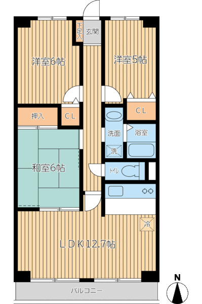 パークフィールド志木の間取り