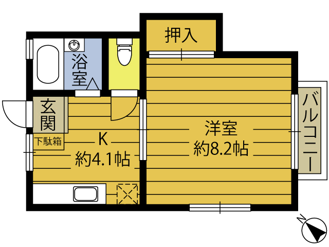 サンライズヒル弐番館の間取り