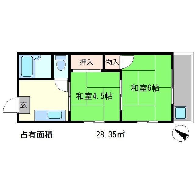 ハイツアルメリアの間取り