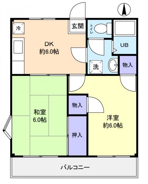 コーポ中村の間取り