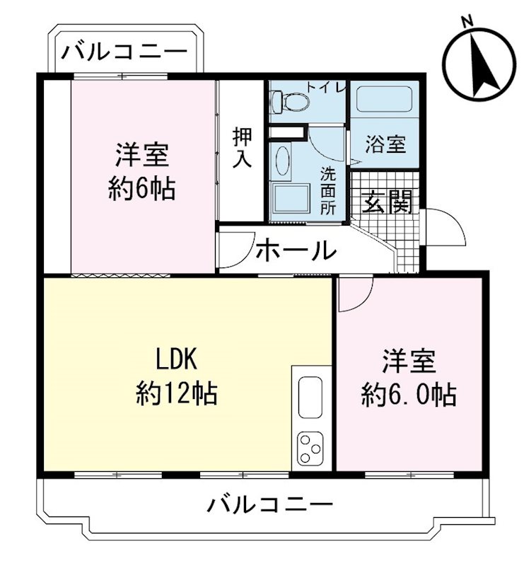 ヴィラ長者町の間取り