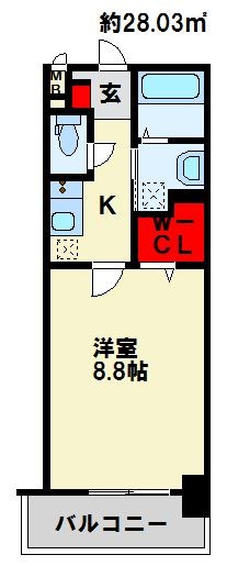 北九州市八幡西区北鷹見町のマンションの間取り