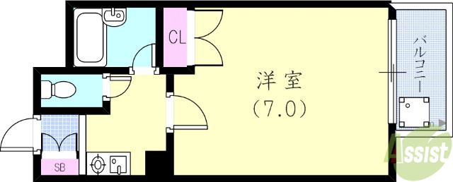 ミストラル摩耶の間取り