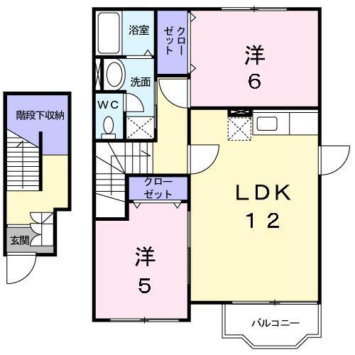 ［大東建託］セレーノ　Ａの間取り