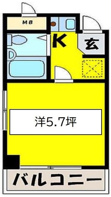 堺市西区津久野町のマンションの間取り