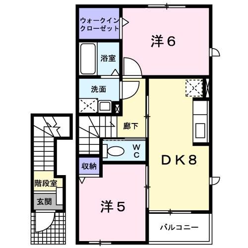 カルムＢの間取り