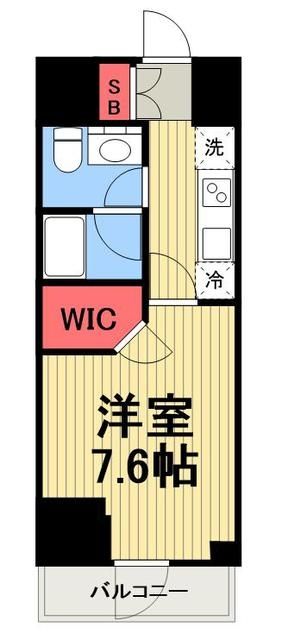 港区新橋のマンションの間取り